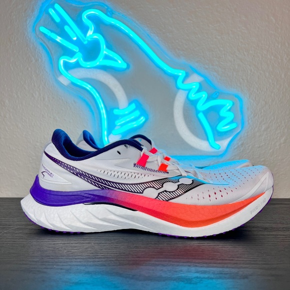 Saucony Endorphin Speed 4 Men’s Marathon Running Gym Shoes Sneakers White - 11 - Picture 2 of 8